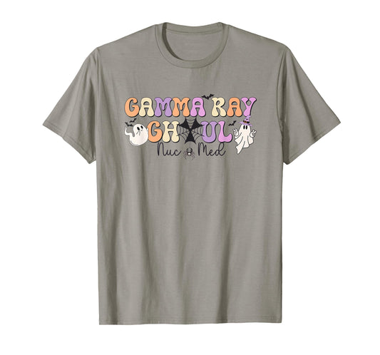 Retro Halloween Nuc Med Gamma Ray Ghoul Nuclear Medicine T-Shirt