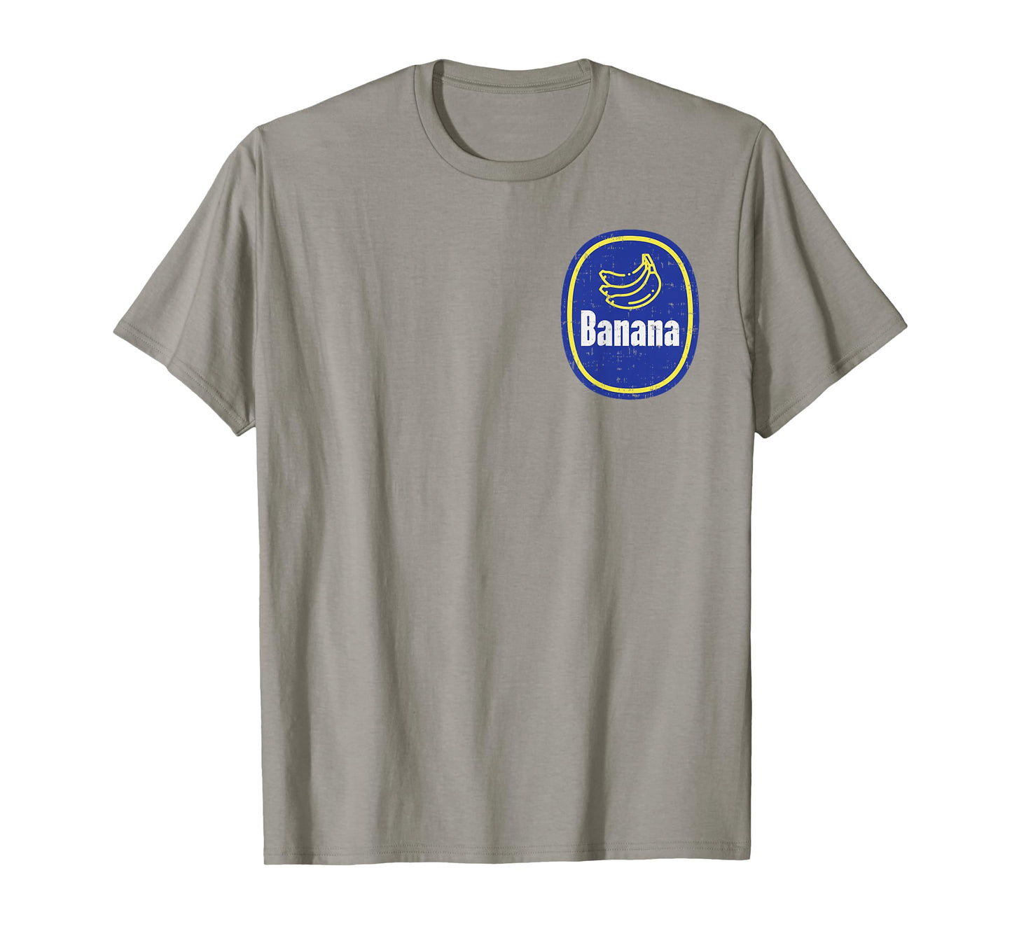 Banana Pocket Sticker Funny Fruit DIY Easy Halloween Costume T-Shirt