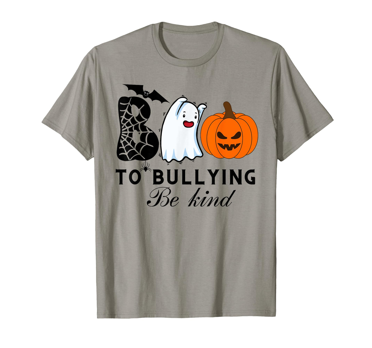 boo to bullying ghost cute unity day orange Halloween b kind T-Shirt