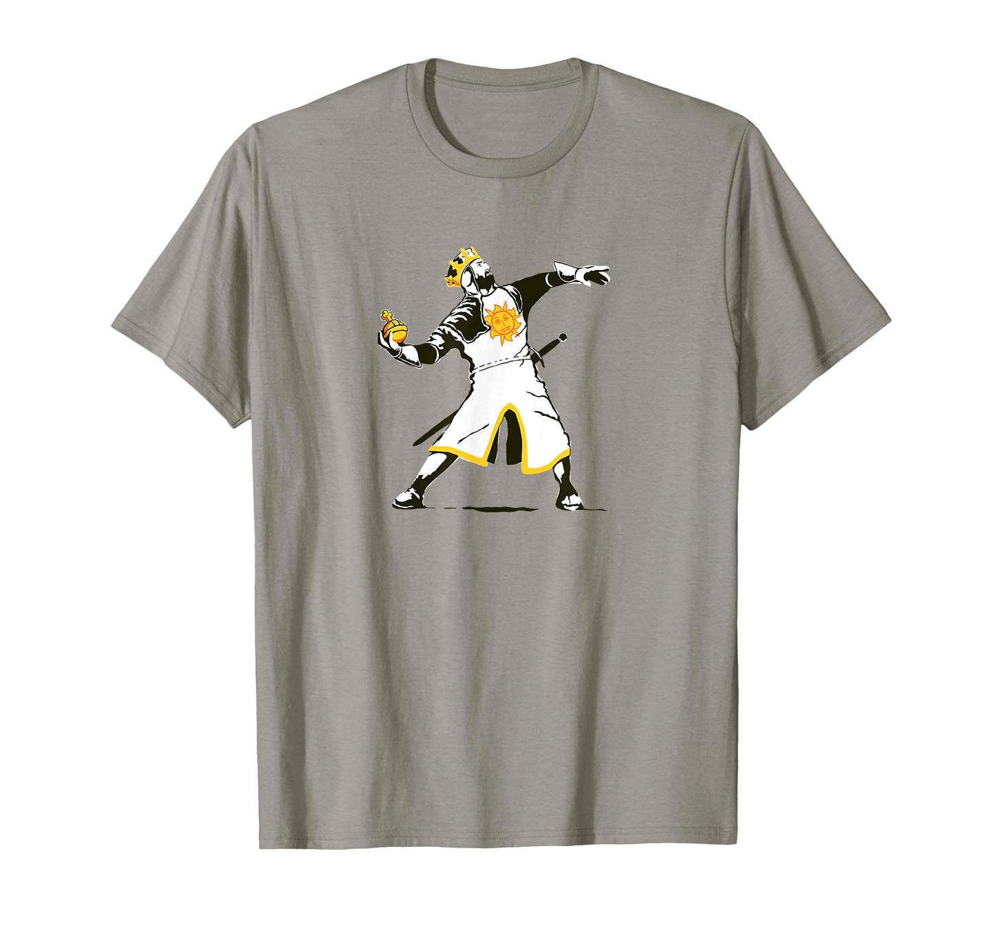 King Arthur lobbeth Thy holy Hand Grenade Funny Graffiti Art T-Shirt