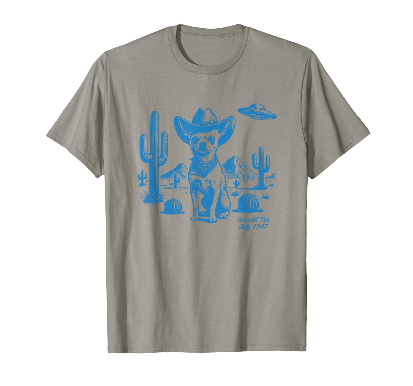 UFO Western Chua Hua Cowboy Cactus Desert Cowgirl Mom Dad T-Shirt