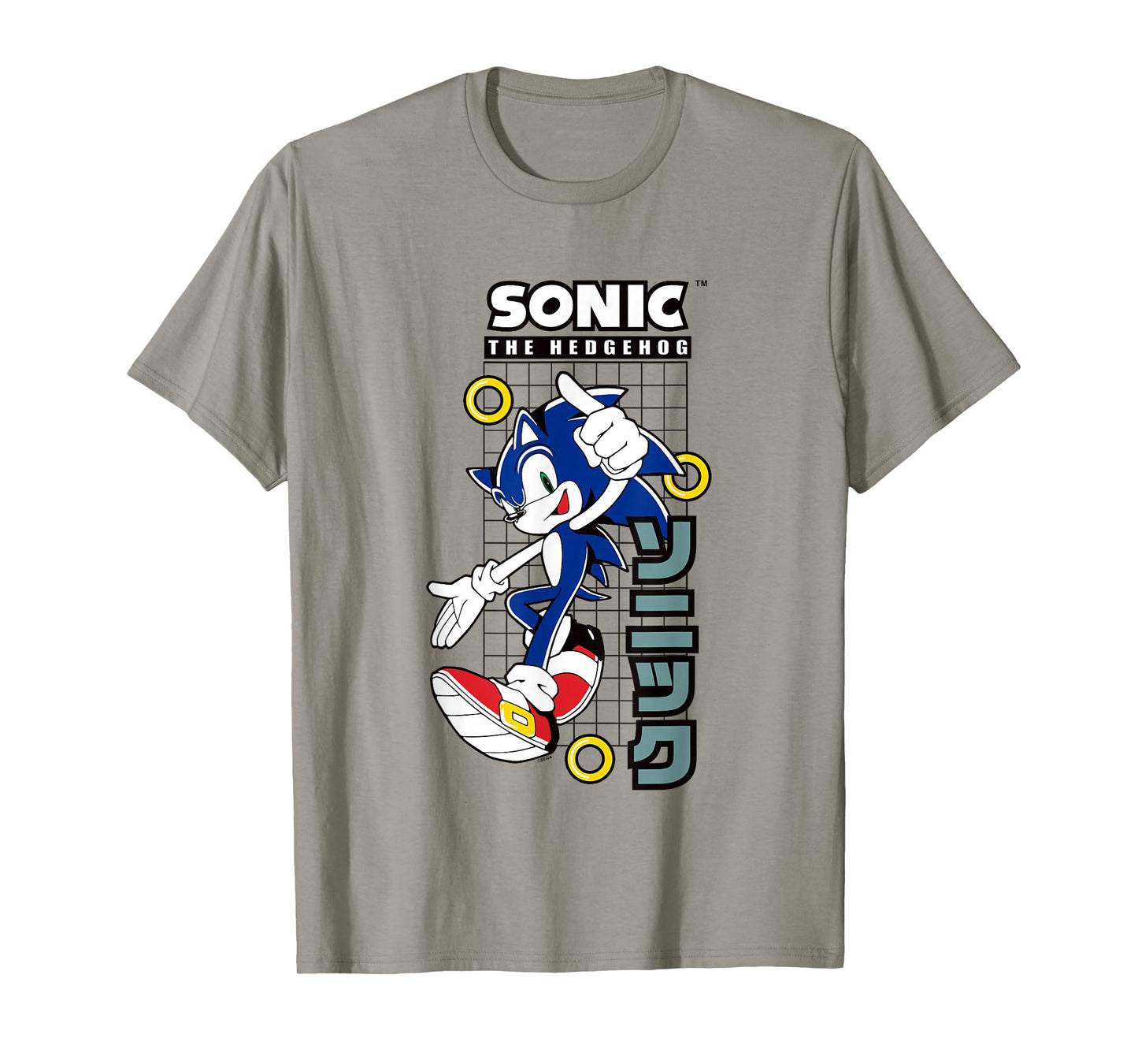 Sonic The Hedgehog Vintage Kanji Action Poster T-Shirt