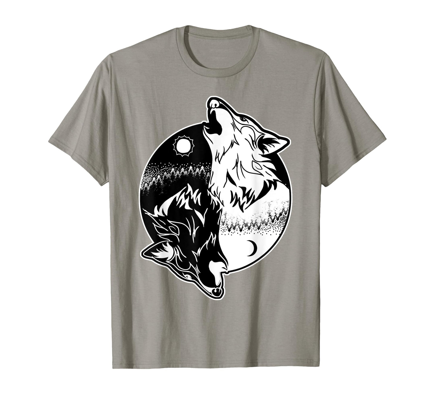 Wolf Yin Yang Shirt Yin Yang Shirt Skoll Wolf Shirt T-Shirt