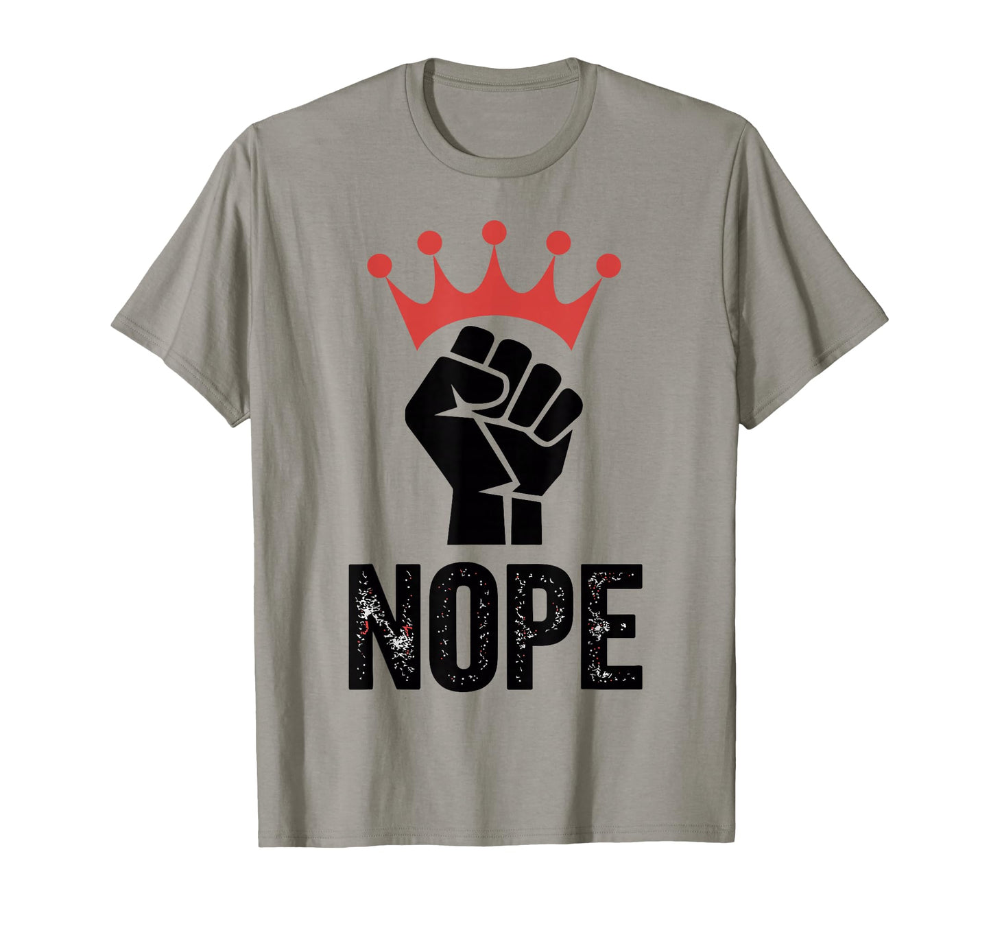 No Kings in America Since 1776 Fist & Crown Protest T-Shirt