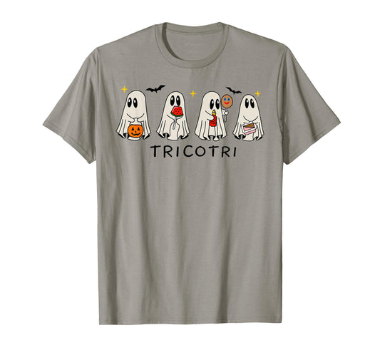 Retro Tricotri Mexican Ghost Hispanic Mexicano Halloween T-Shirt
