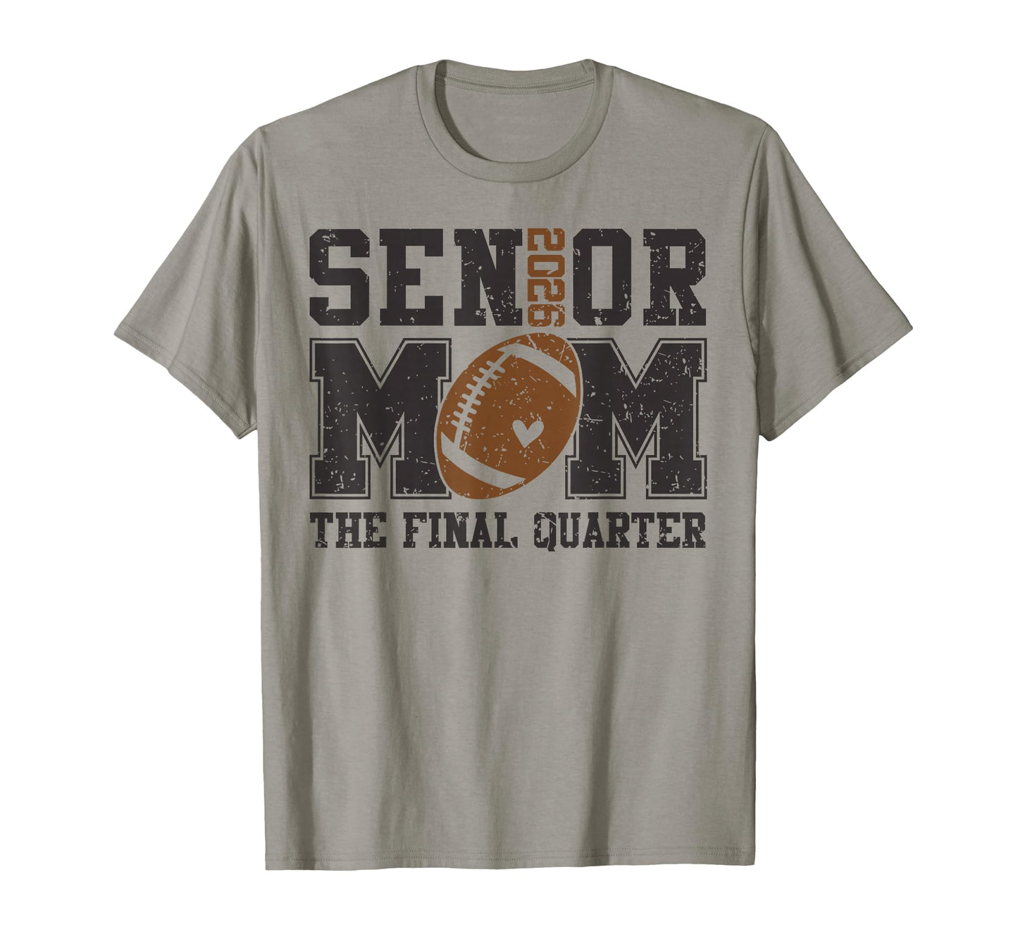 Senior Football Mom Football Mama Game Day Class of 2026 T-Shirt
