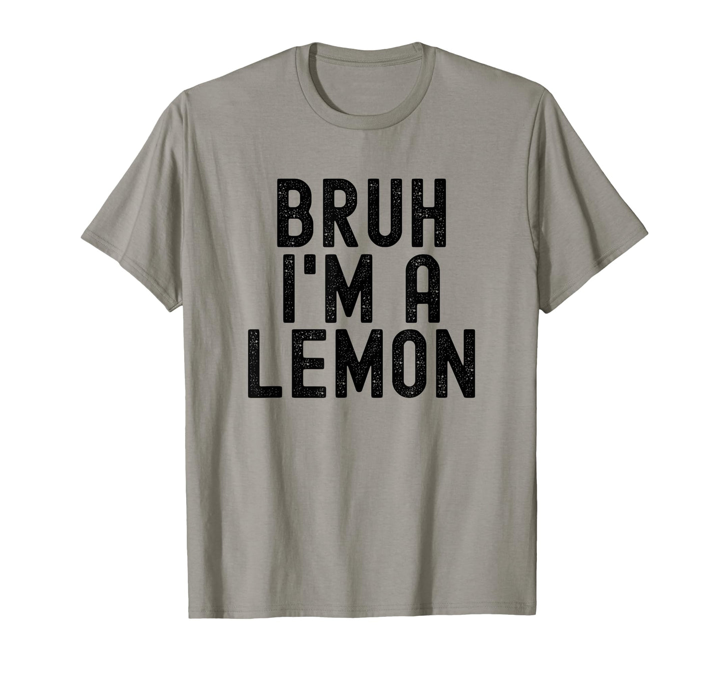 Bruh I'm A Lemon Funny Halloween Costume Men Women Boy Girl T-Shirt