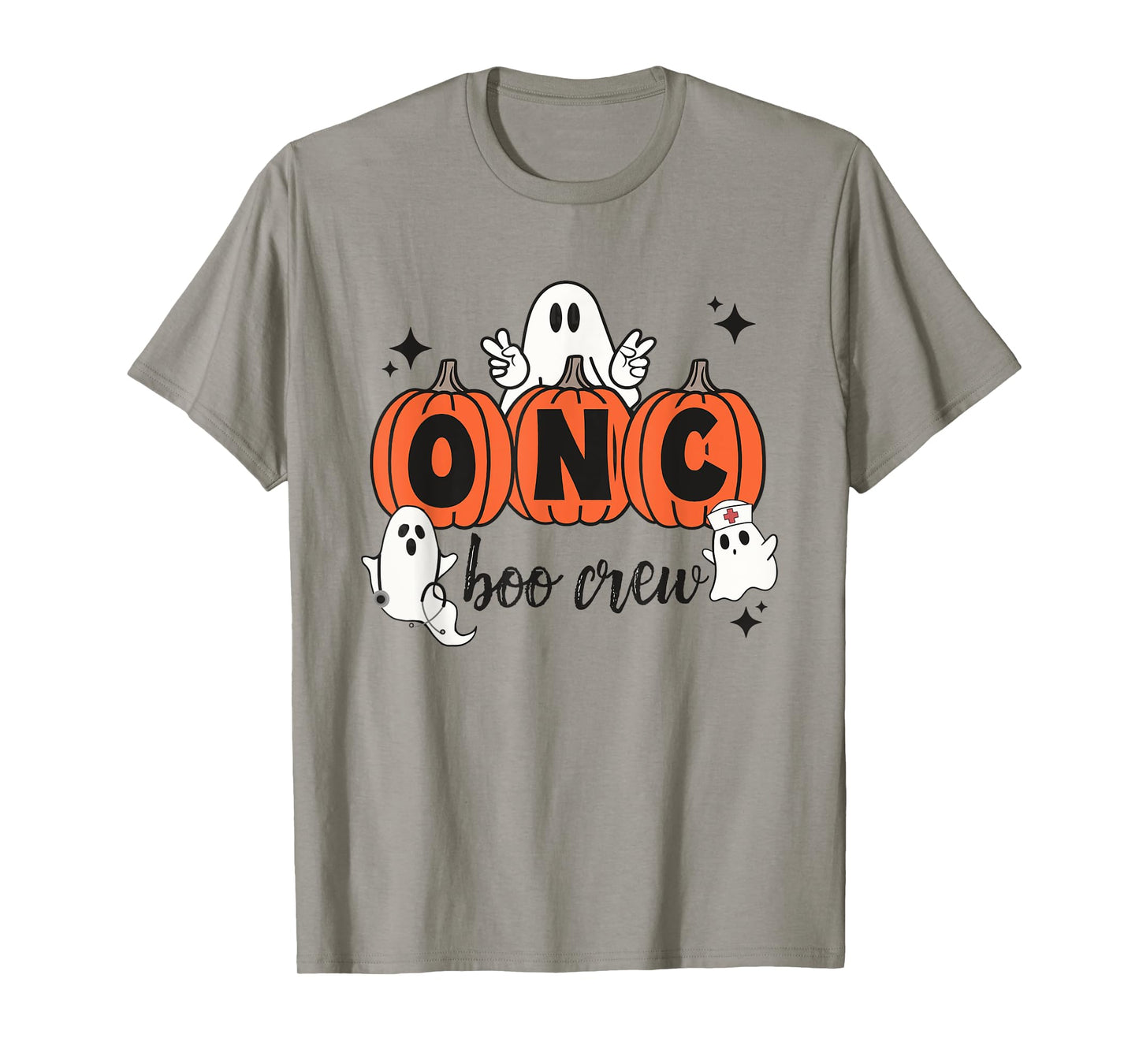 ONC Boo Crew Halloween Ghosts Pumpkin Spooky Oncology Crew T-Shirt