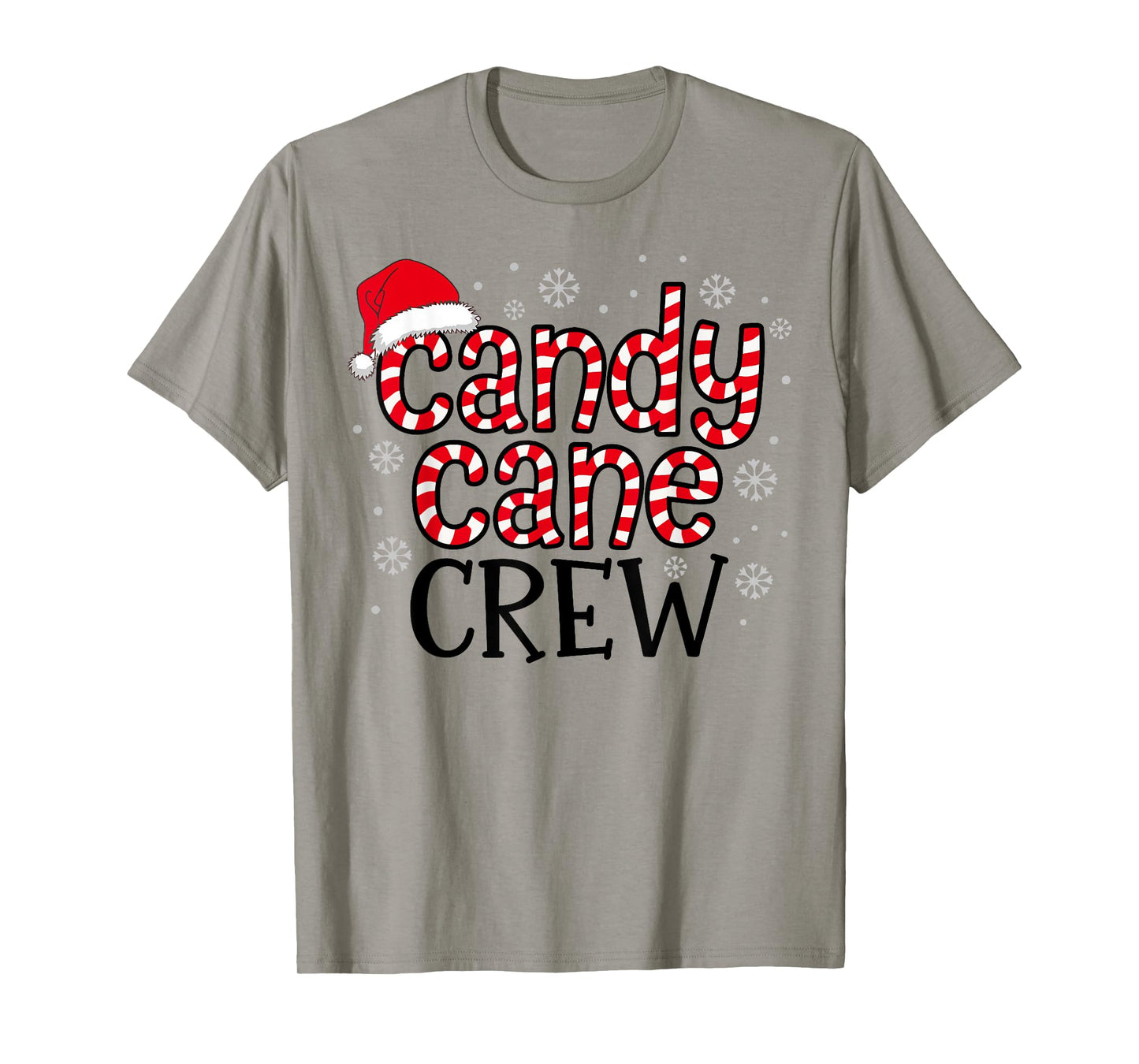 Candy Cane Crew Christmas Squad Xmas Family Matching Santa T-Shirt