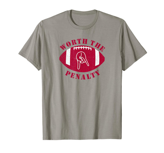 Horns Down Worth The Penalty Oklahoma Texas Red River T-Shirt