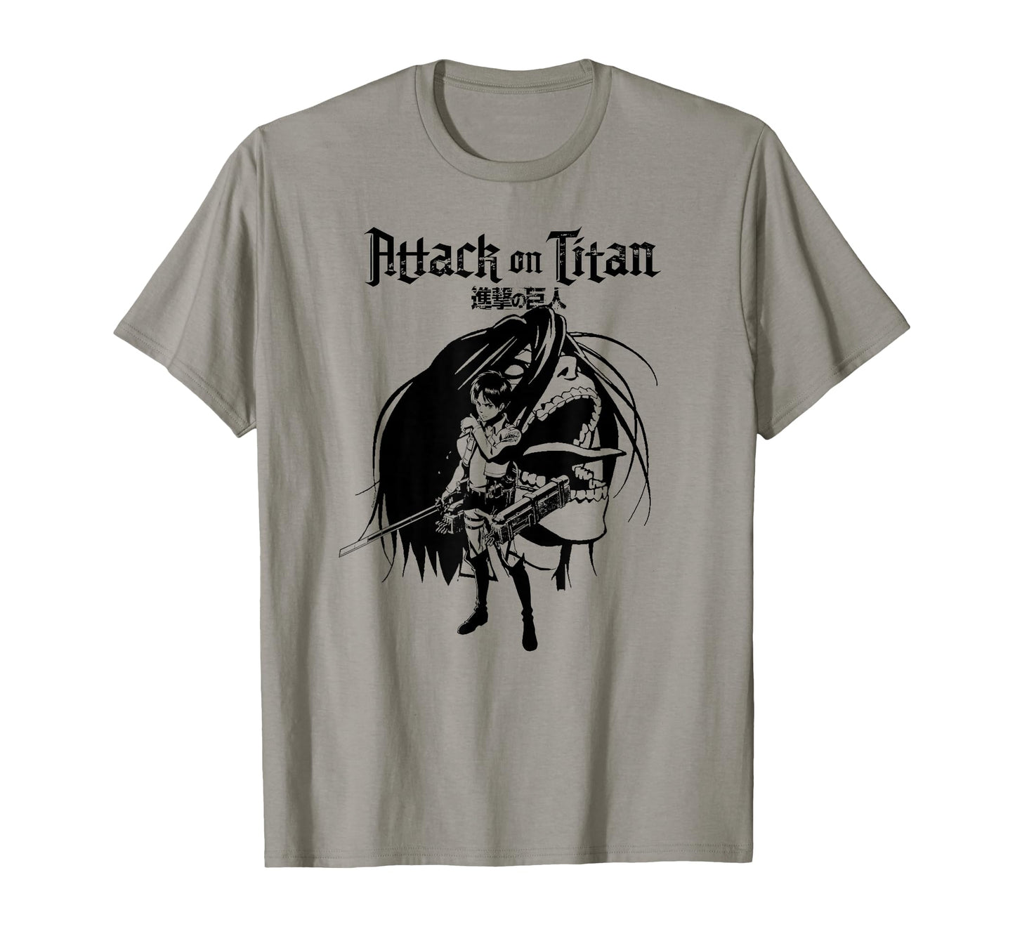 Attack on Titan Eren and Titan Anime Silhouette T-Shirt
