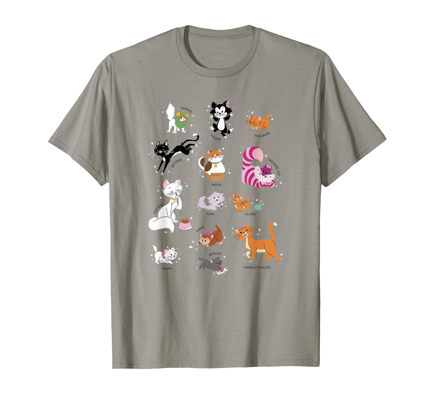 Disney Pets Movie Cats Group Jumble T-Shirt