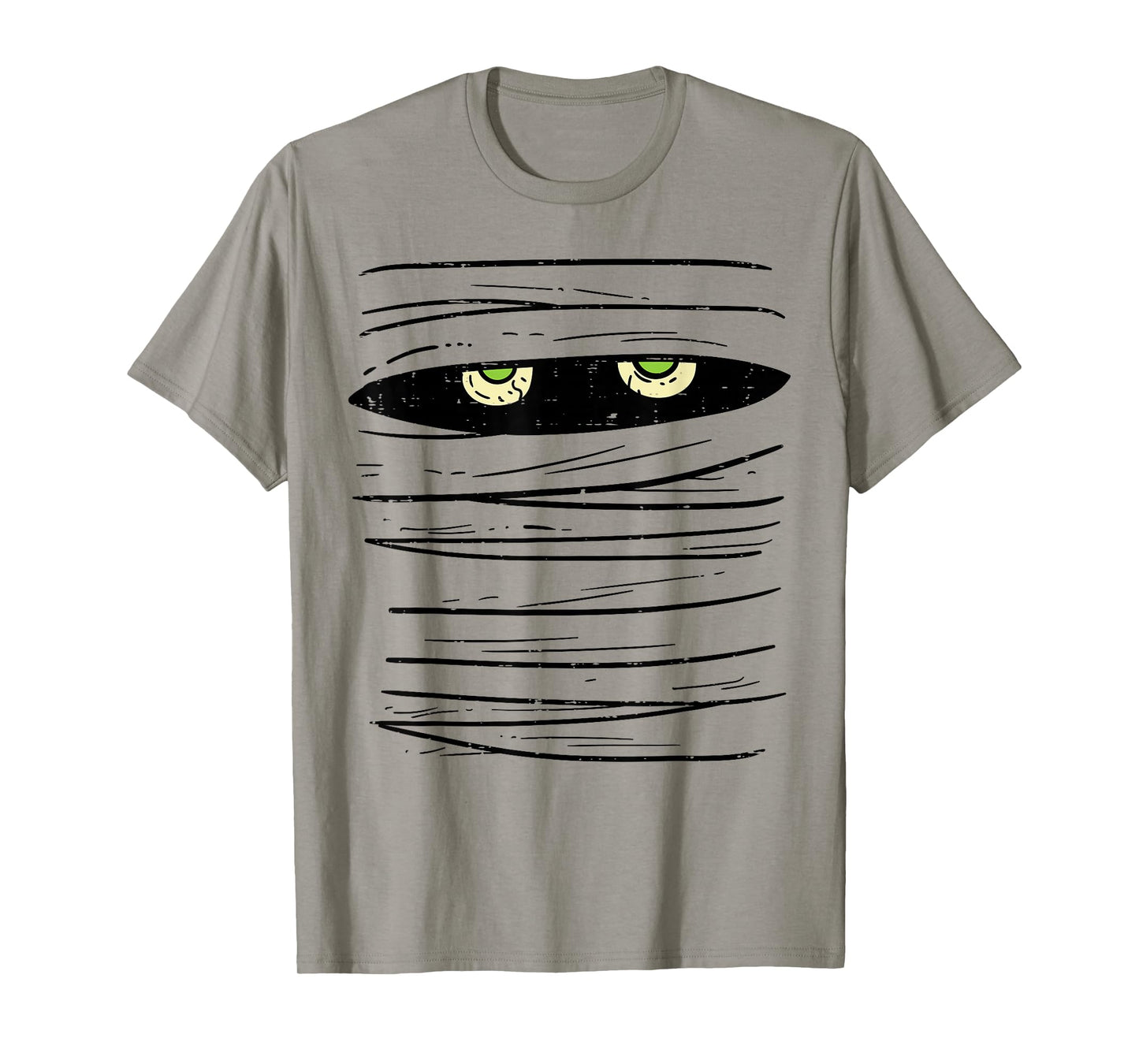 Mummy Wrap Eyes Costume Funny Scary Halloween Men Women Kids T-Shirt