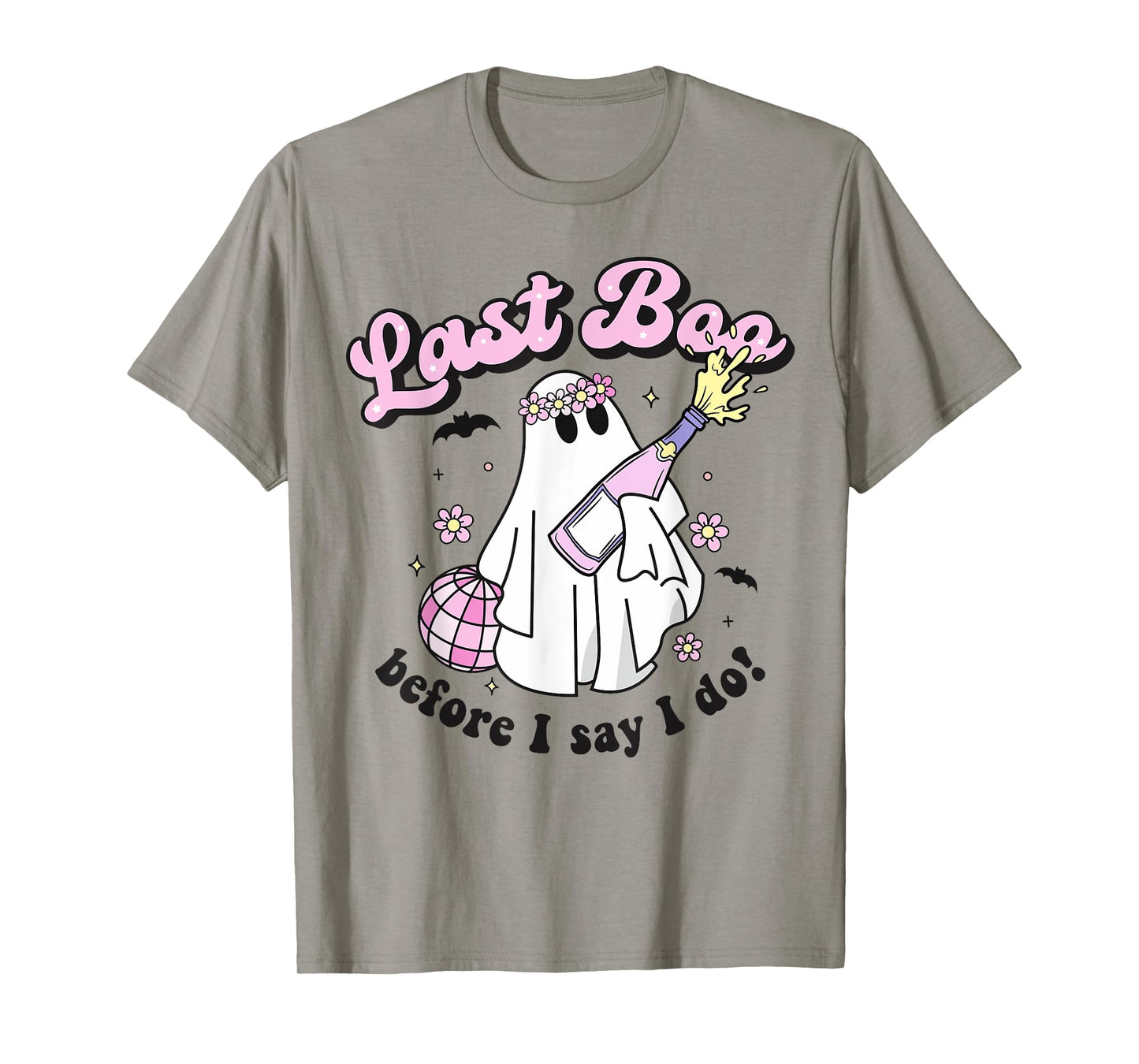 Halloween Disco Ghost Bride Retro Bachelorette Last Boo Fall T-Shirt
