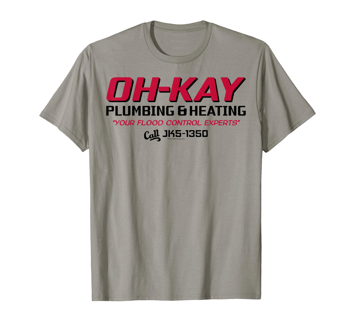 Home Alone Oh-Kay Plumbing & Heating Logo T-Shirt