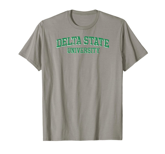 Delta State Statesmen Retro Gray Officially Licensed T-Shirt