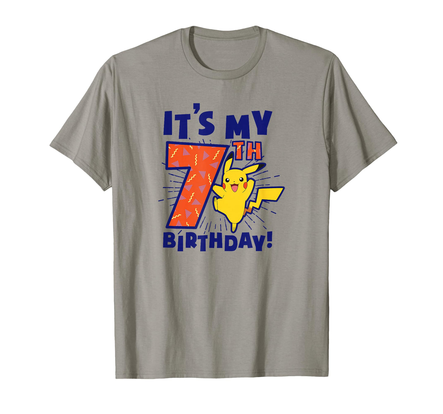 Pokémon Pikachu It's My 7th Birthday Awesome Celebration T-Shirt