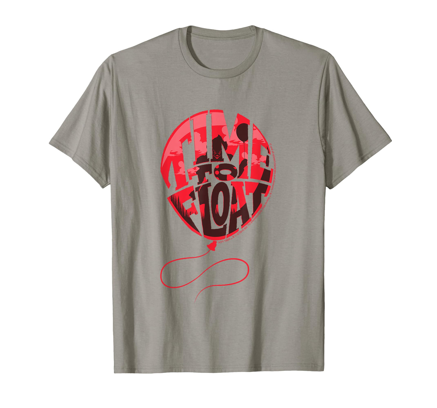 Time to Float Creepy Balloon Design T-Shirt