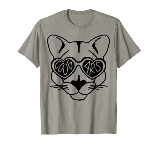 Cougars School Sports Fan Team Spirit T-Shirt
