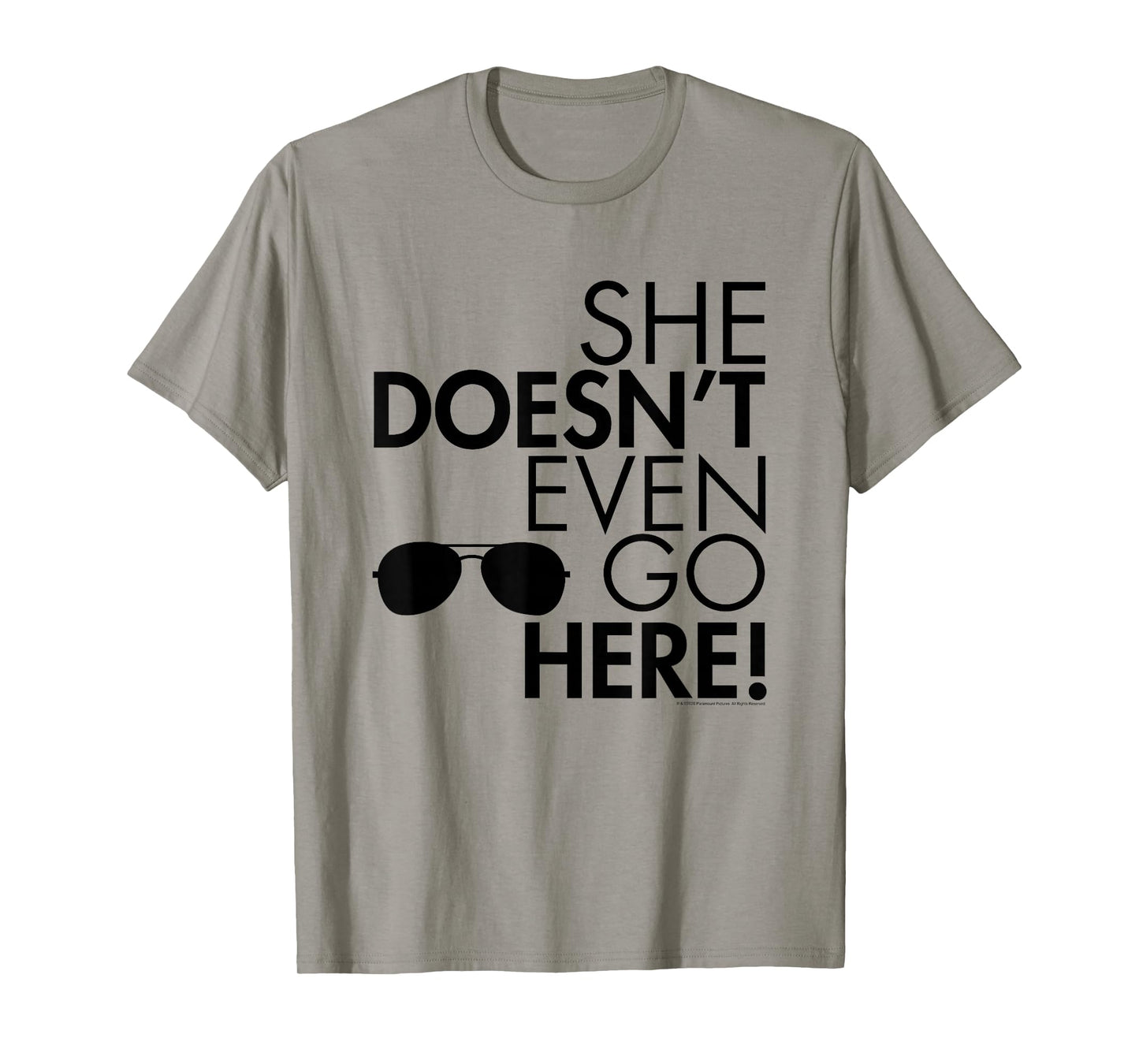 Mean Girls She Doesn't Even Go Here Sunglasses Y2K Movie T-Shirt