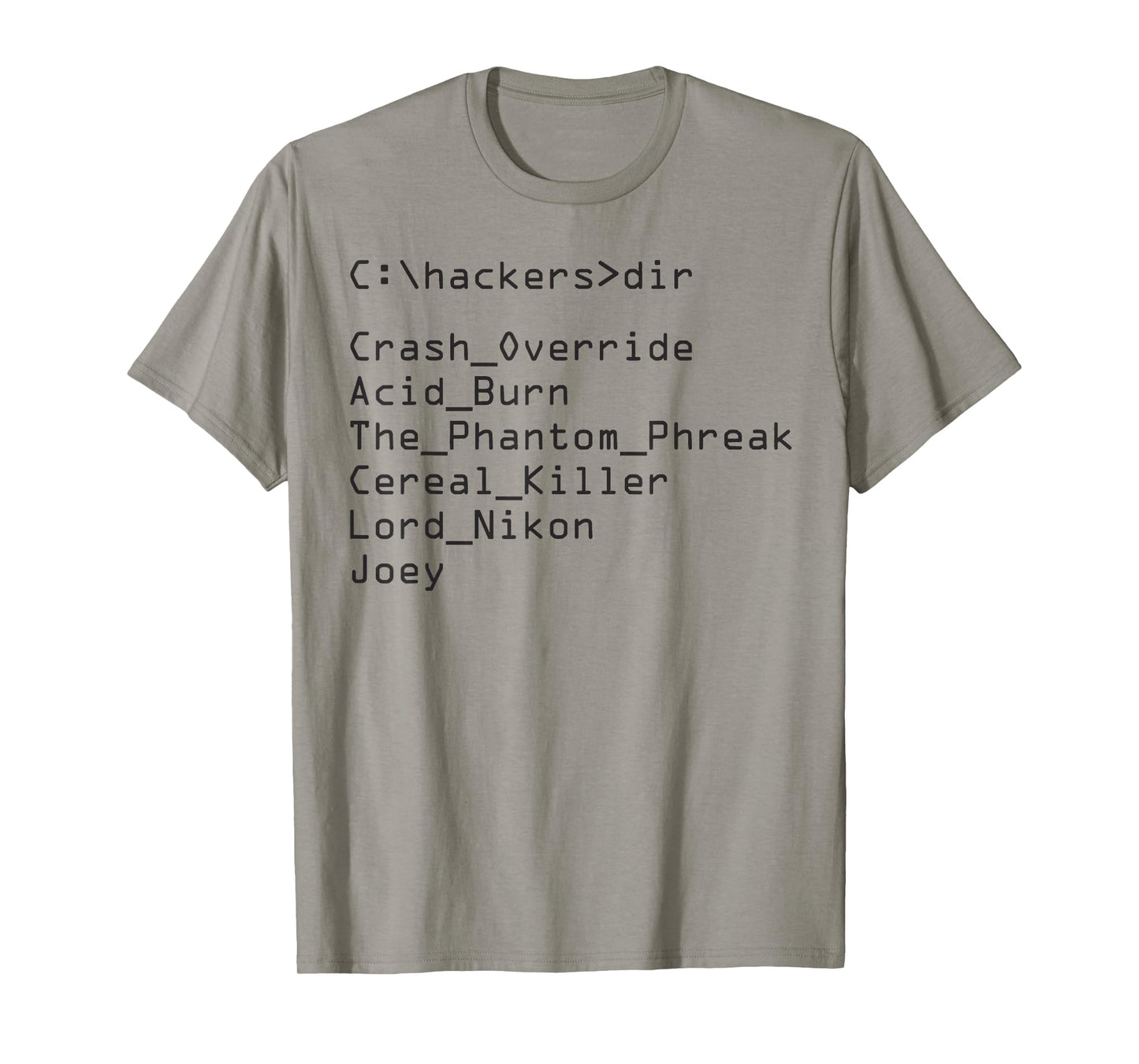 Hackers Movie C Cast of Character T-Shirt