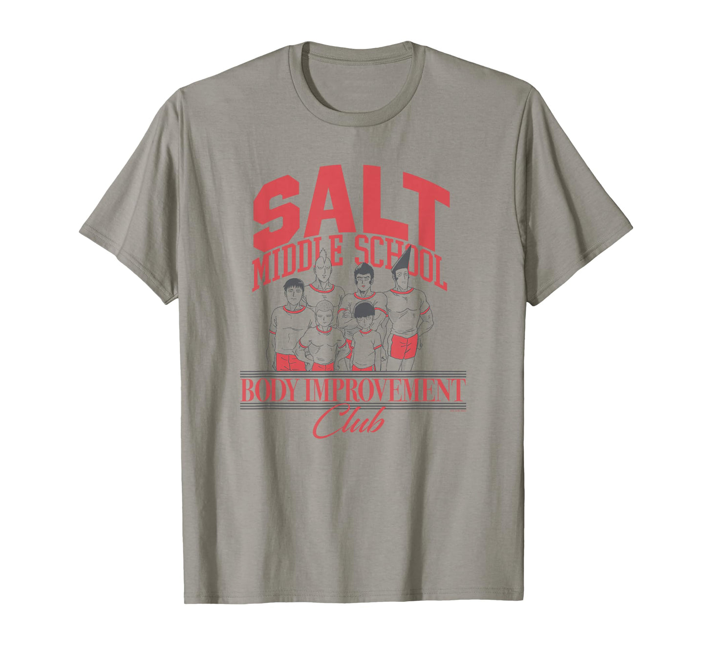Mob Psycho 100 Salt School Body Improvement Club Anime T-Shirt