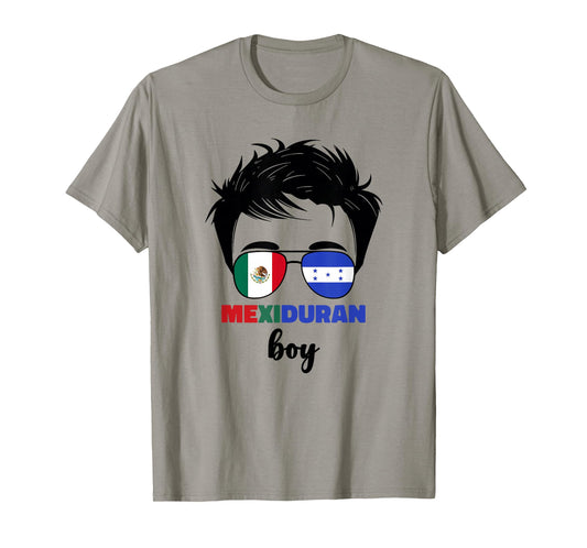 Half Mexican And Honduran Mexico Honduras Flag Boys Kids Boy T-Shirt