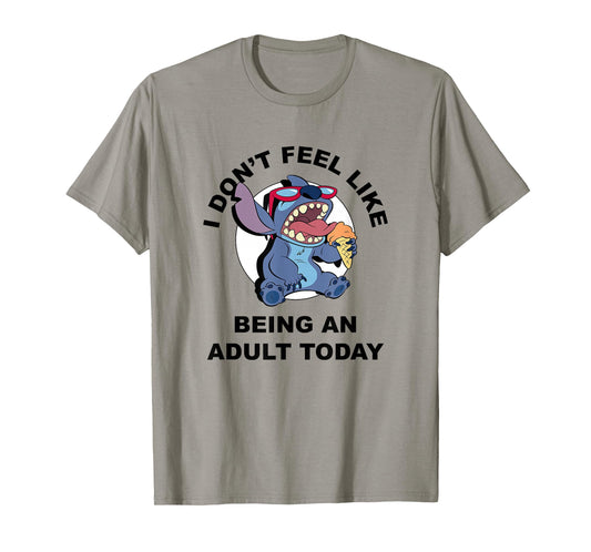 Disney Lilo & Stitch I Don't Feel Like Being An Adult Today T-Shirt