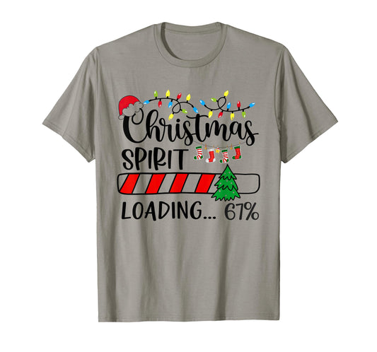 67 Meme Six Seven Christmas Spirit Loading 67 Funny T-Shirt