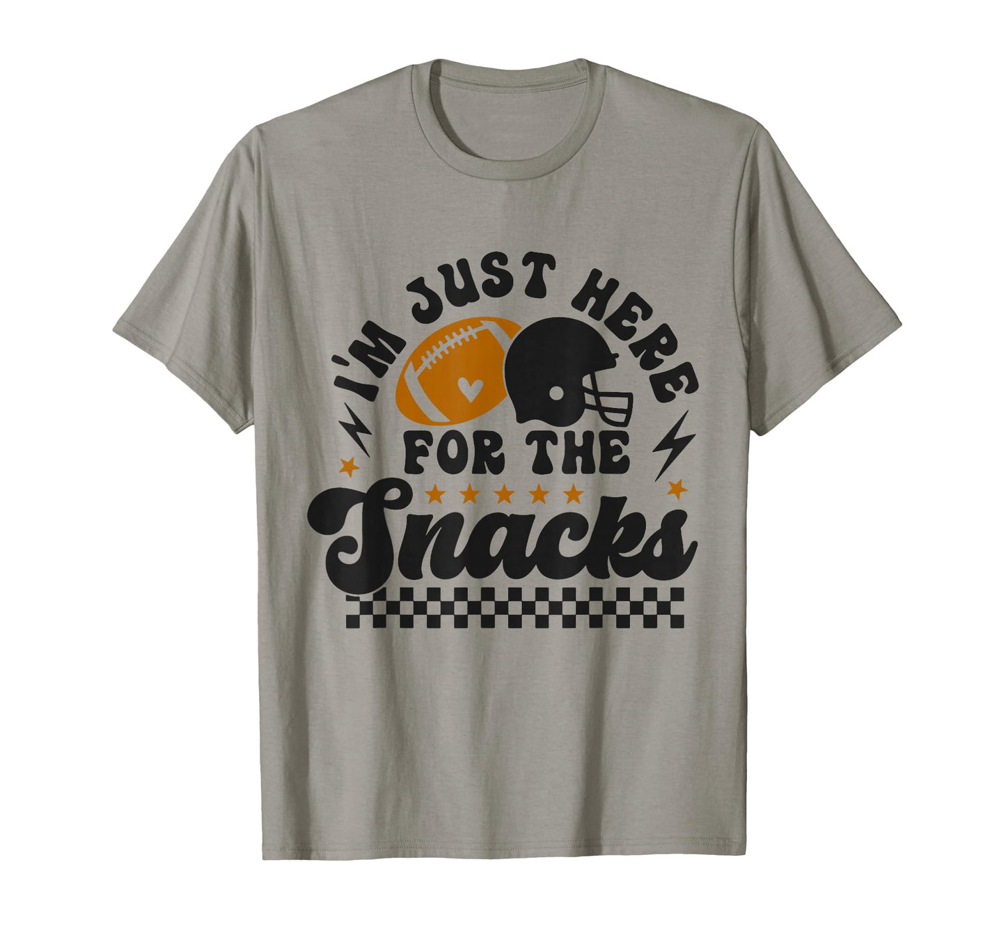 Retro I'm Just Here for The Snacks Cute Football Toddler Kid T-Shirt