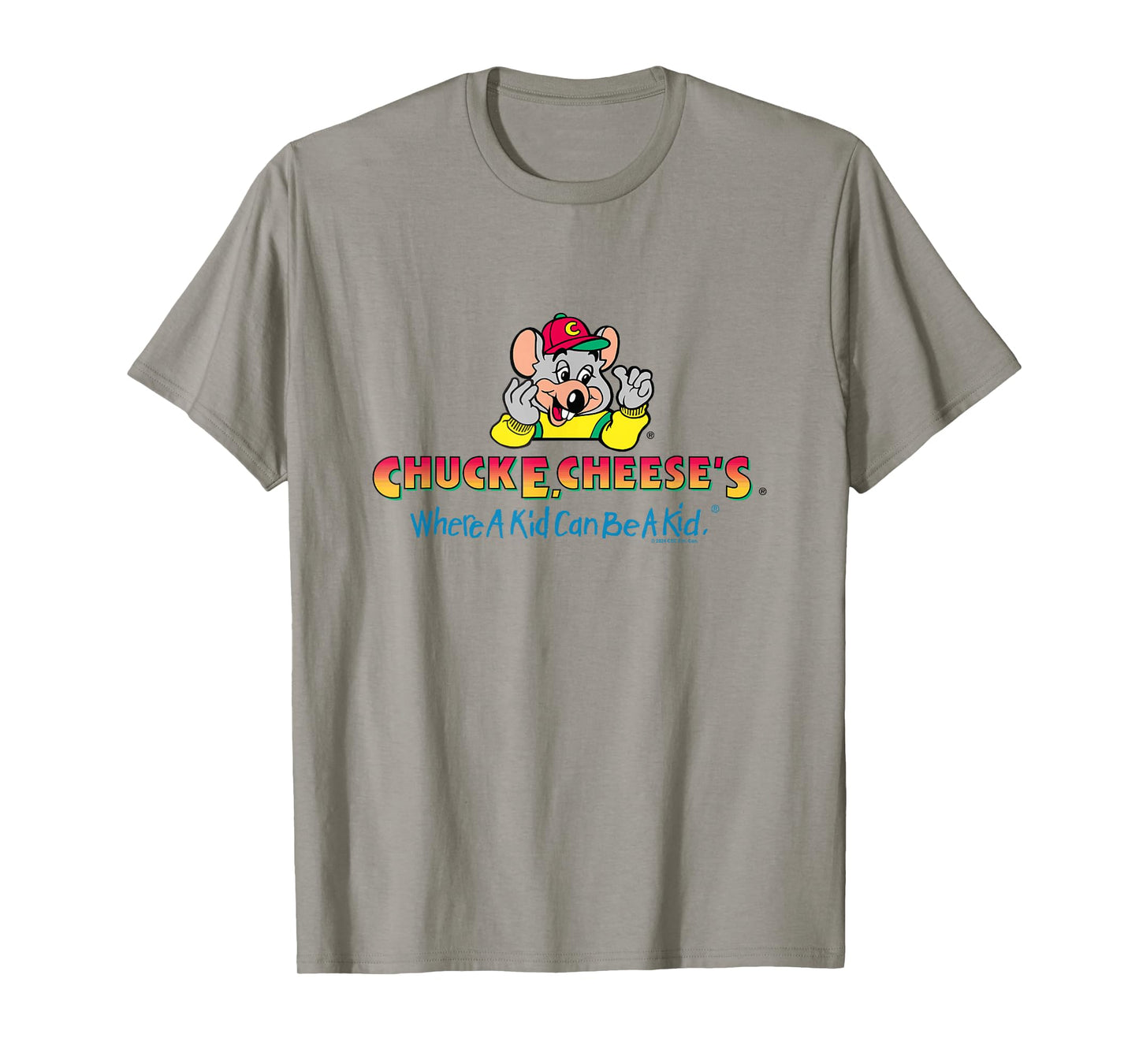 Chuck E. Cheese's Where A Kid Can Be A Kid Retro Logo T-Shirt