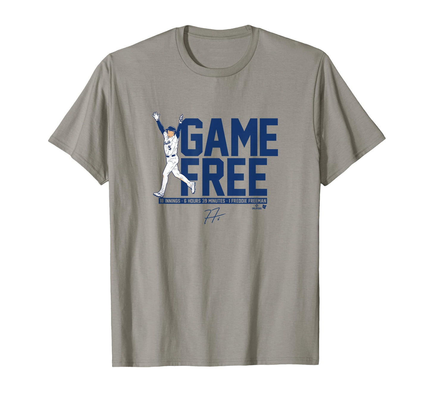 Freddie Freeman - Game Free - Los Angeles Baseball T-Shirt