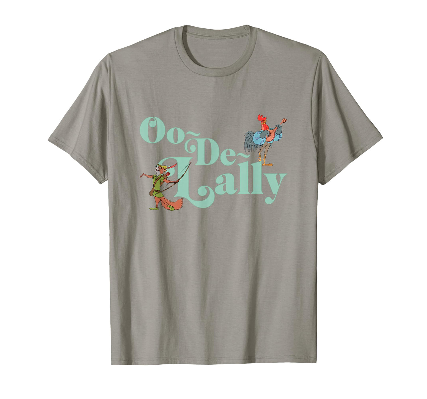 Disney Robin Hood Oo-De-Lally Iconic Quote Chest Text Logo T-Shirt
