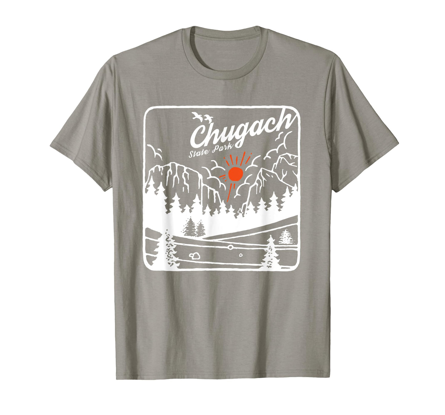 Chugach State Park Alaska Modern Cool AK T-Shirt