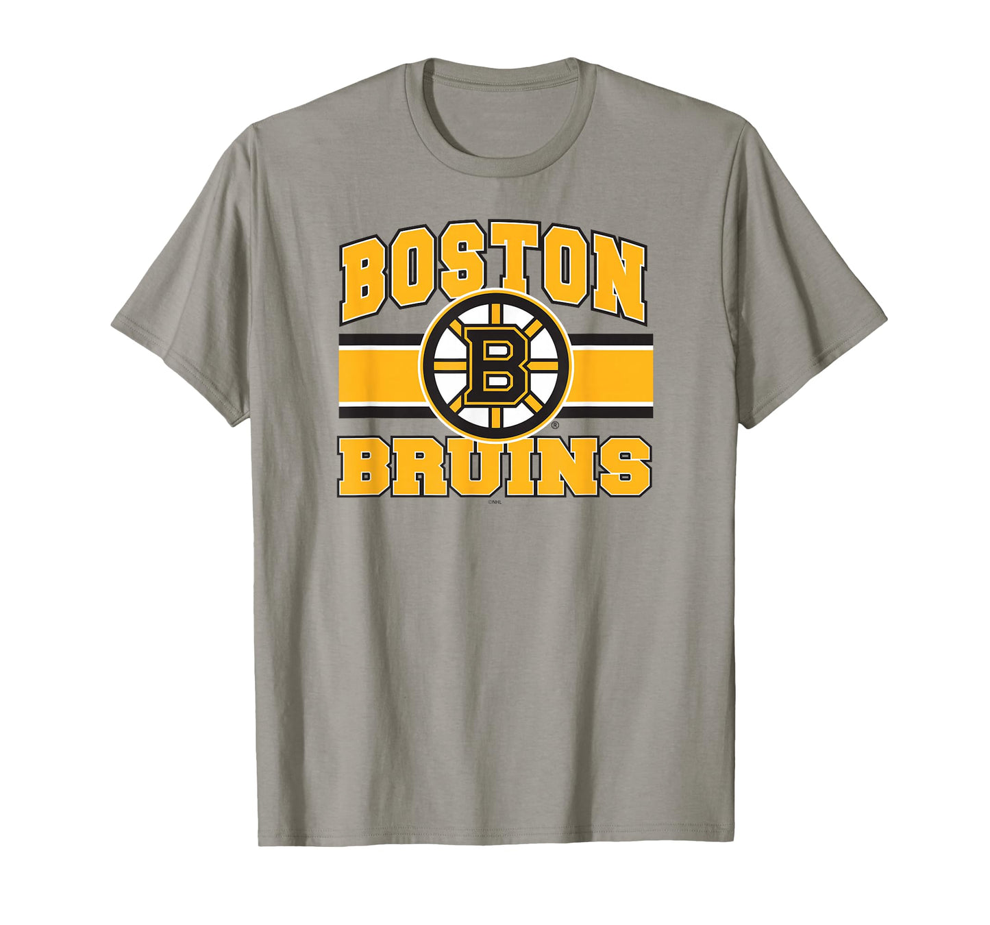 Boston Bruins Stripe Gray Officially Licensed T-Shirt