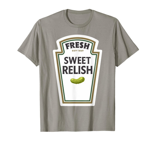 Halloween Matching Costume Fresh Sweet Relish Bottle Label T-Shirt