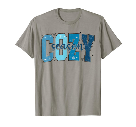 Retro Cozy Season Cute Winter Vibes Tis the Season Christmas T-Shirt