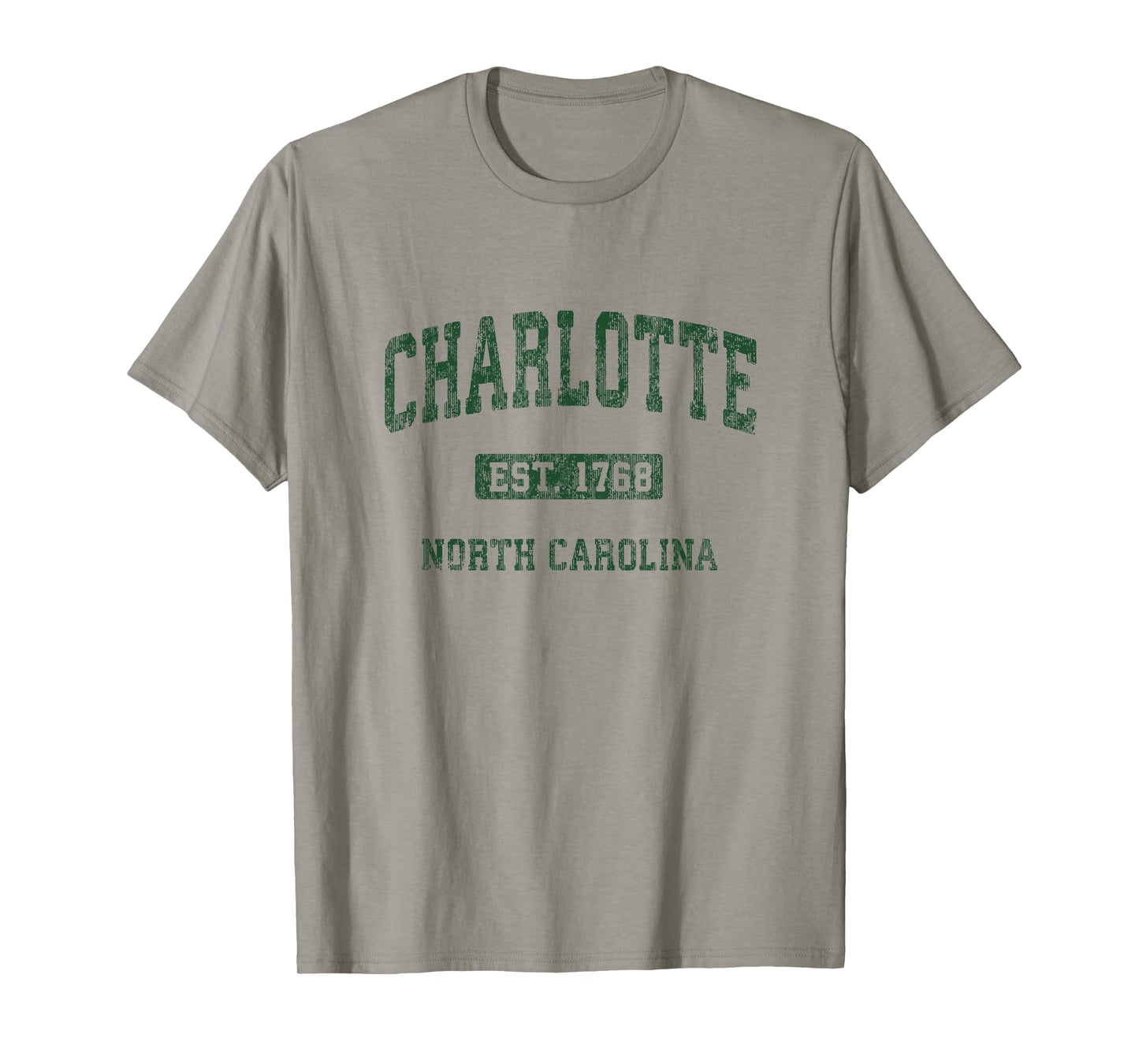 Charlotte North Carolina NC Vintage Athletic Sports Design T-Shirt