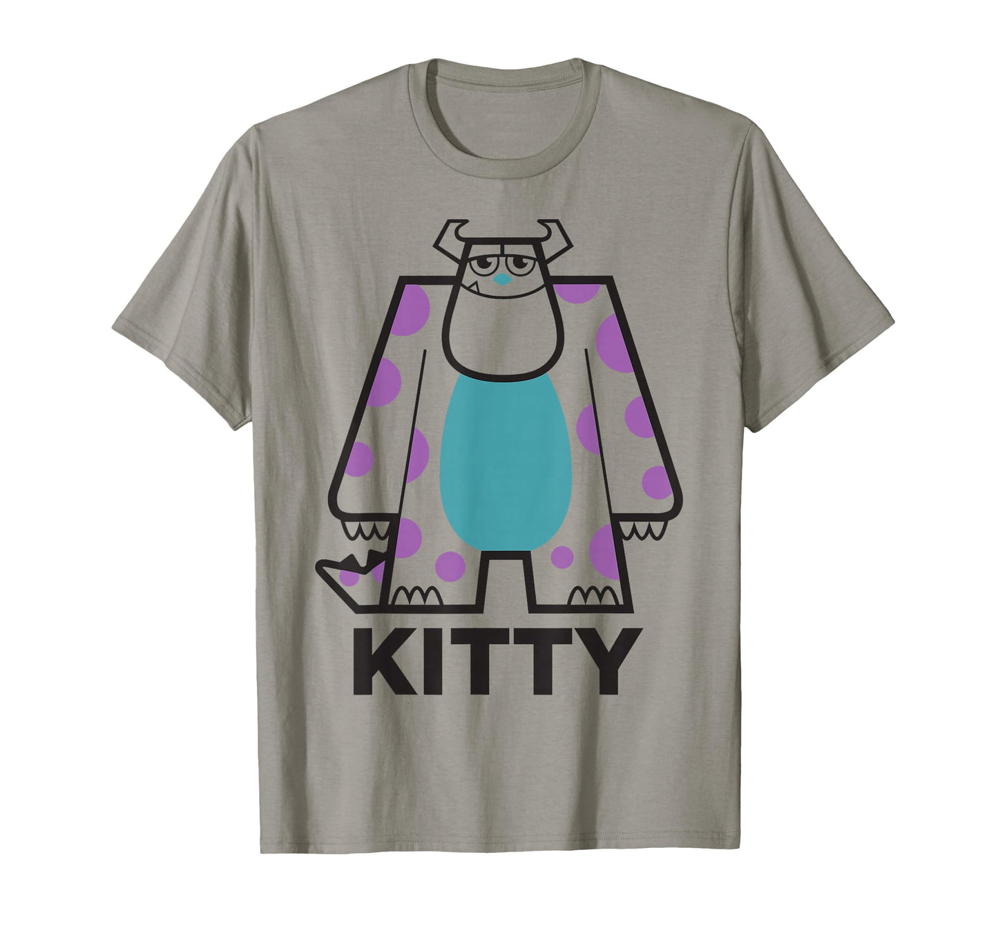 Disney Pixar Monsters, Inc. Sulley Kitty Big Portrait & Logo T-Shirt