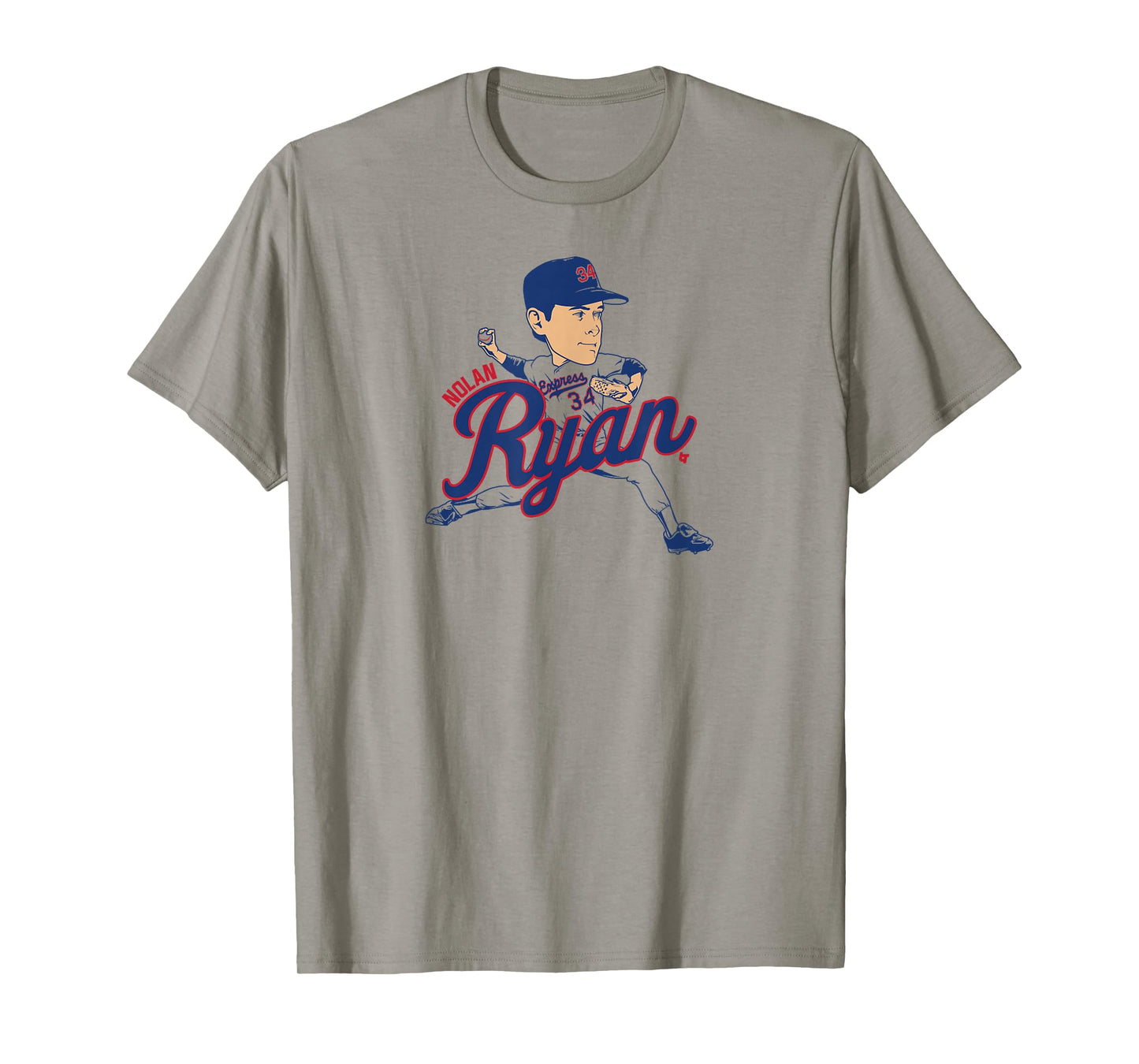 Nolan Ryan - Caricature - Texas Baseball T-Shirt