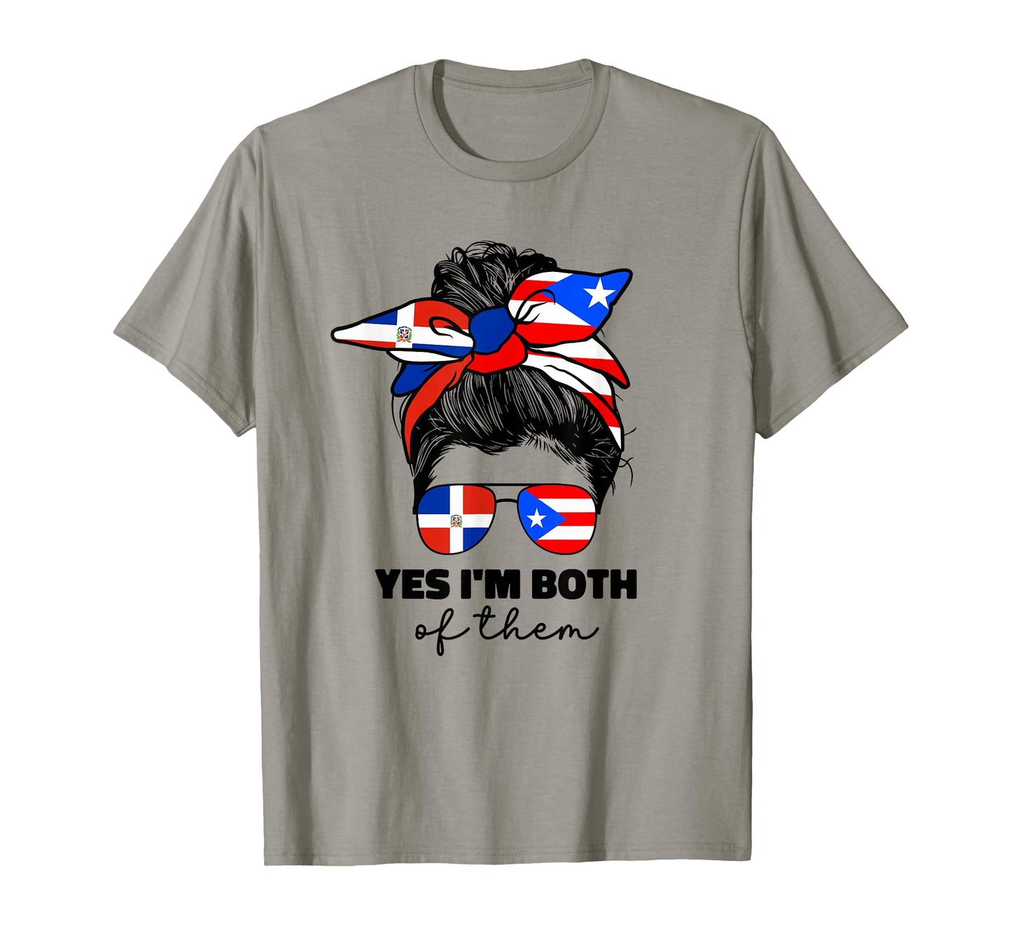 DominiRican Girl Women Dominican And Puerto Rican Rico Flag T-Shirt