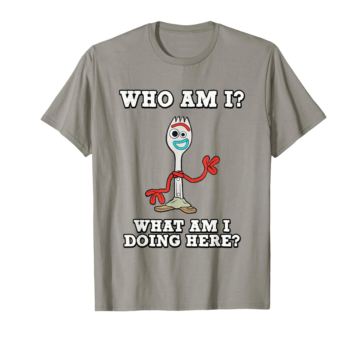 Disney Pixar Toy Story 4 Who Am I? Forky Portrait T-Shirt