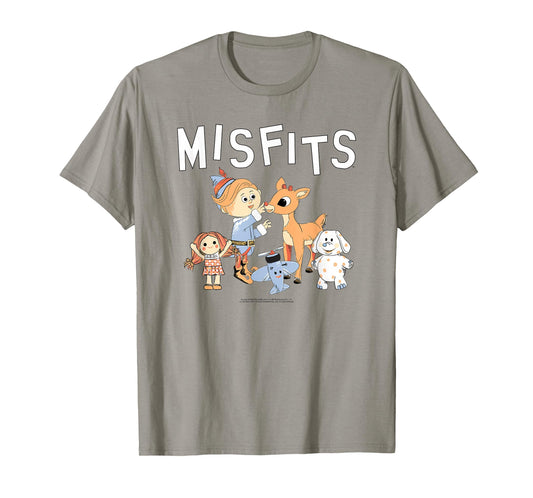 Rudolph Misfit Toys Illustration Vintage Christmas Cartoon T-Shirt