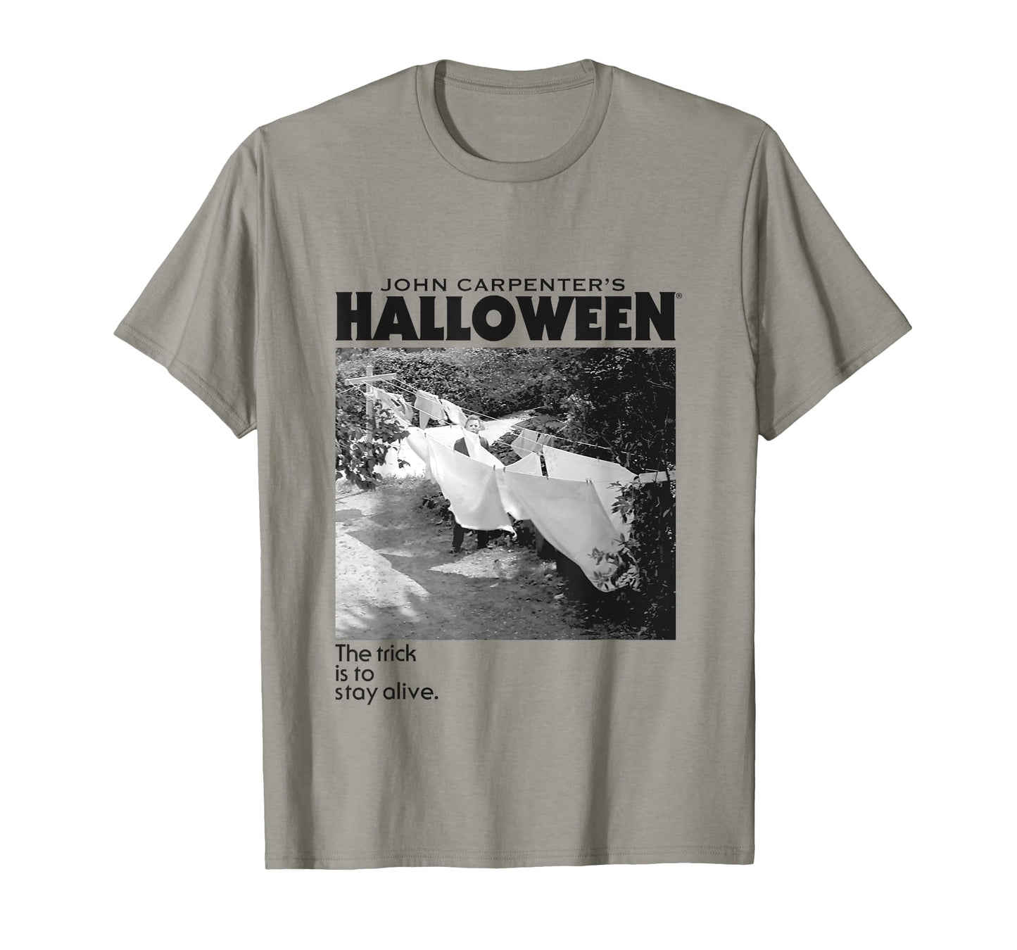 Halloween Michael Myers Standing by Clothes Line T-Shirt