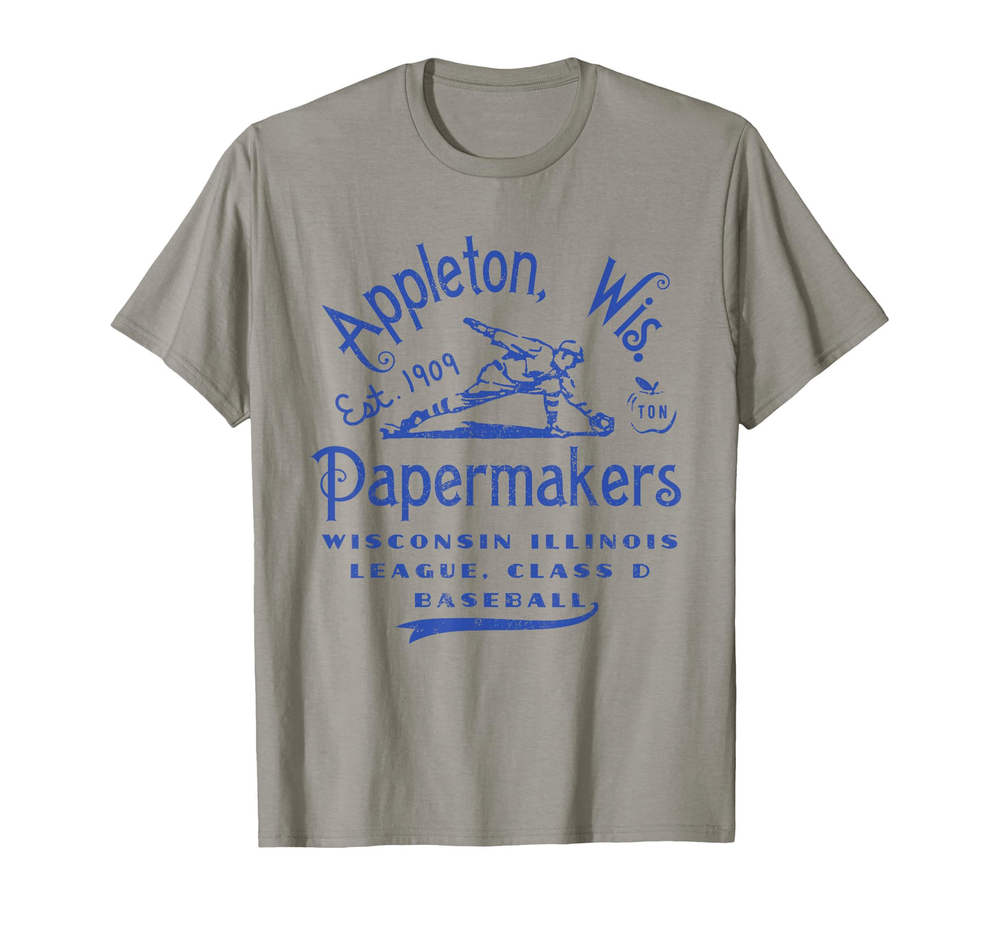 Appleton Papermakers Wisconsin Vintage Defunct Baseball T-Shirt