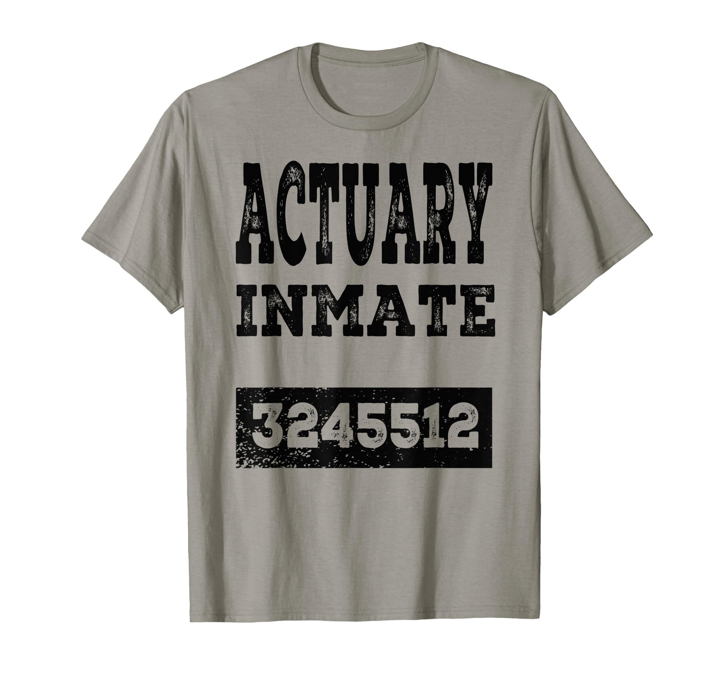 Actuary Inmate Funny Halloween Prisoner Jail Costume Gift T-Shirt