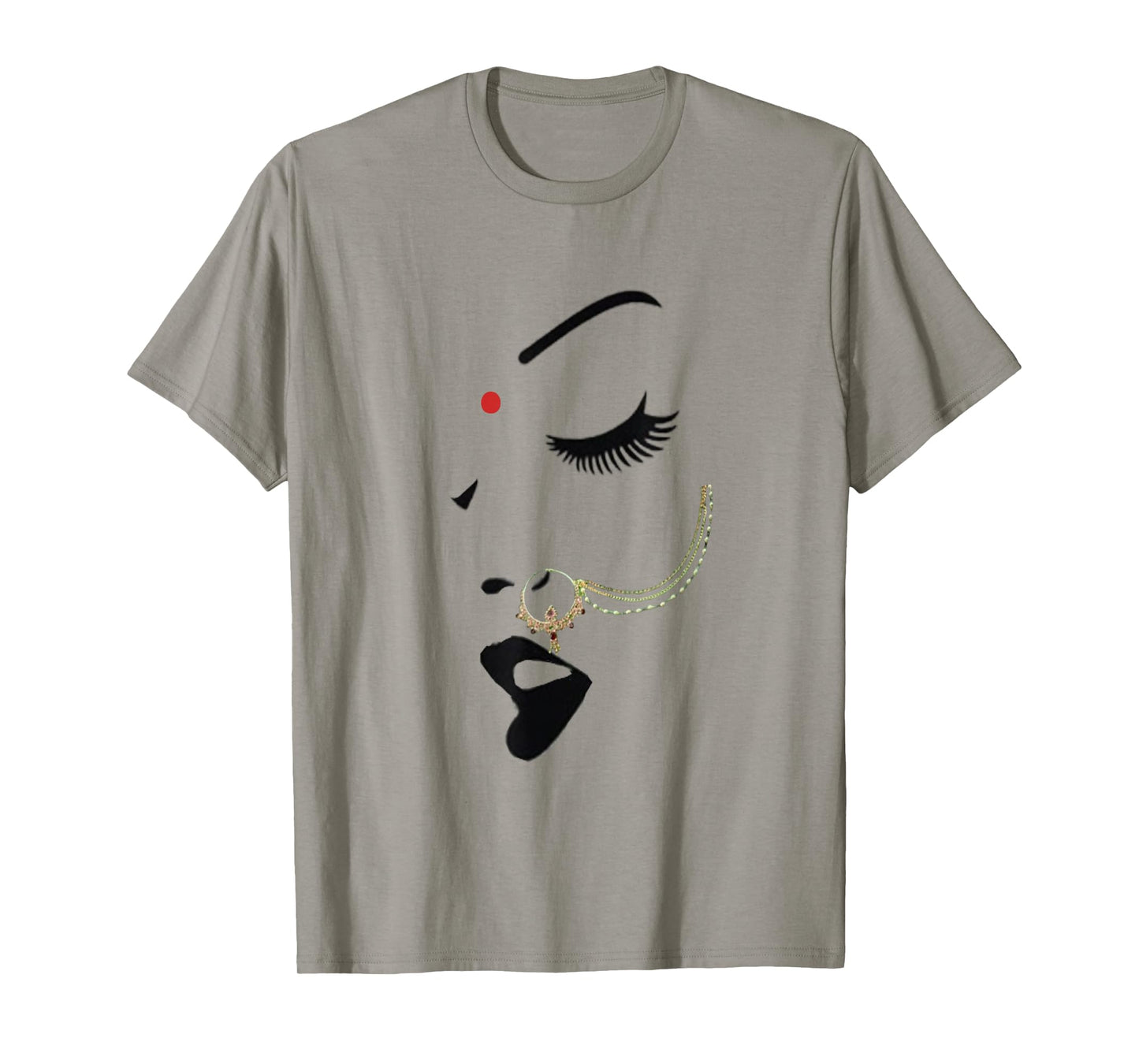 Indian desi Girl Nose Ring Bollywood Style Women Empowerment T-Shirt