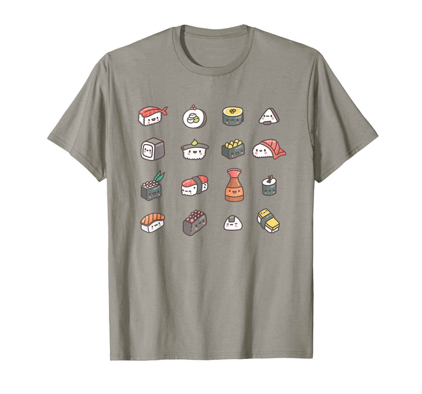 Kawaii Sushi Roll Anime T-Shirt