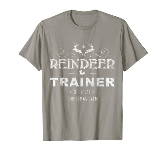 Reindeer Trainer Christmas Crew - Red T-Shirt