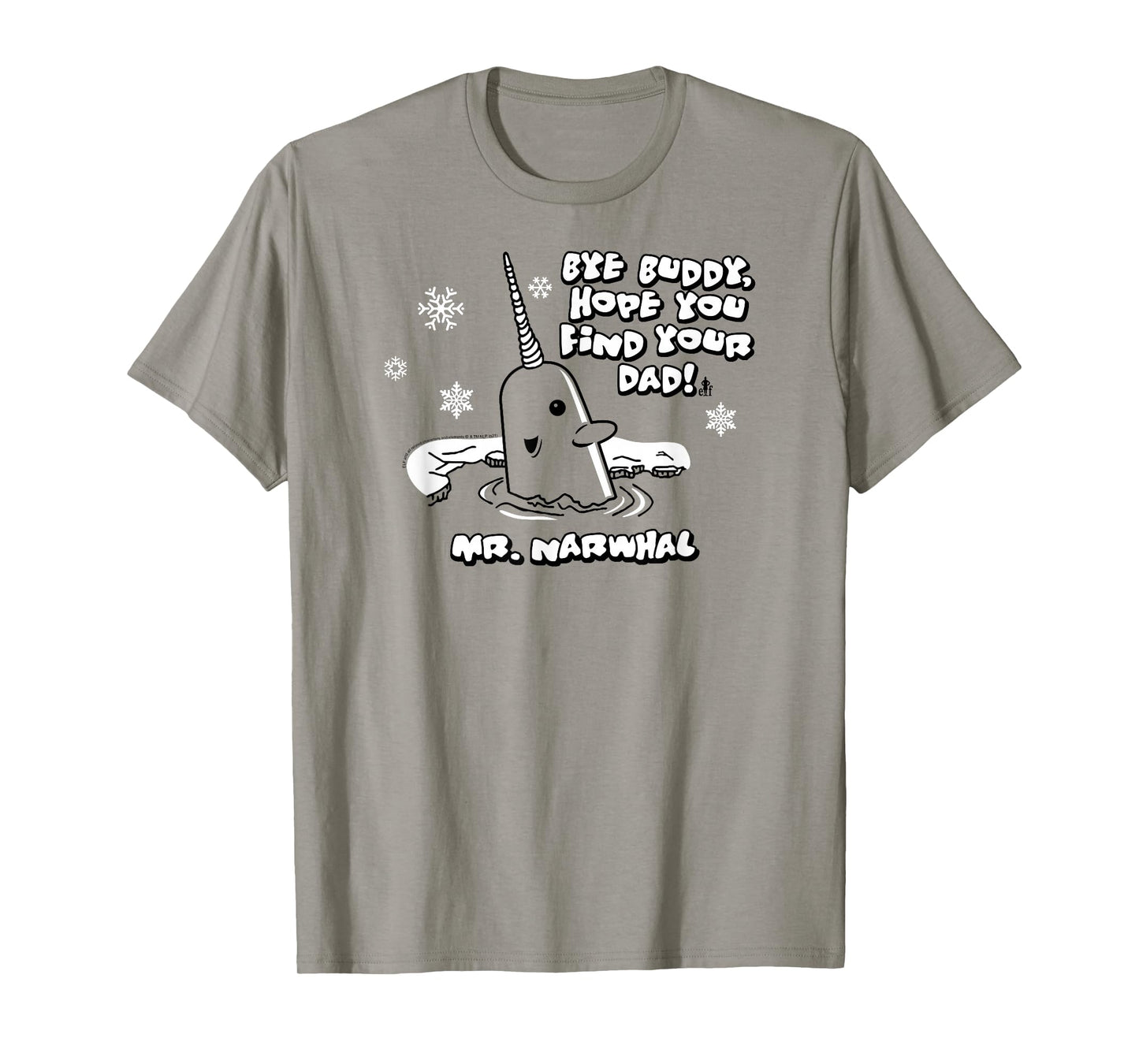 Elf Mr. Narwhal Bye Buddy Funny Christmas T-Shirt
